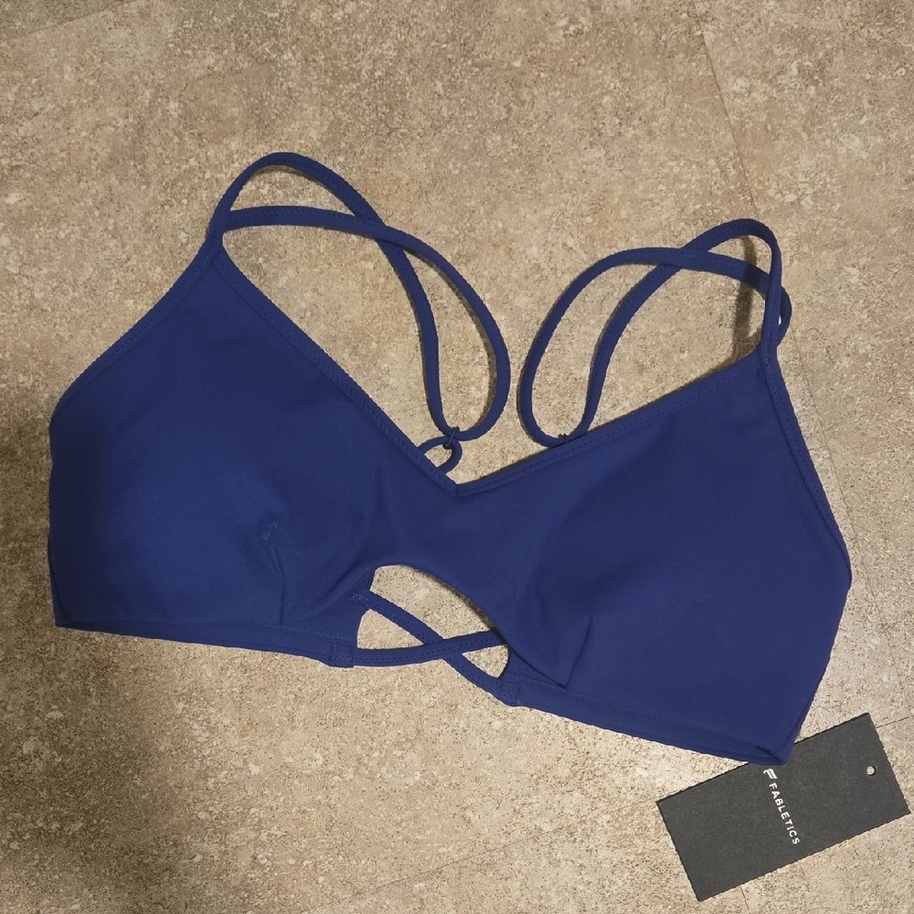 Fabletics Women's Deep Blue Strappy Bra